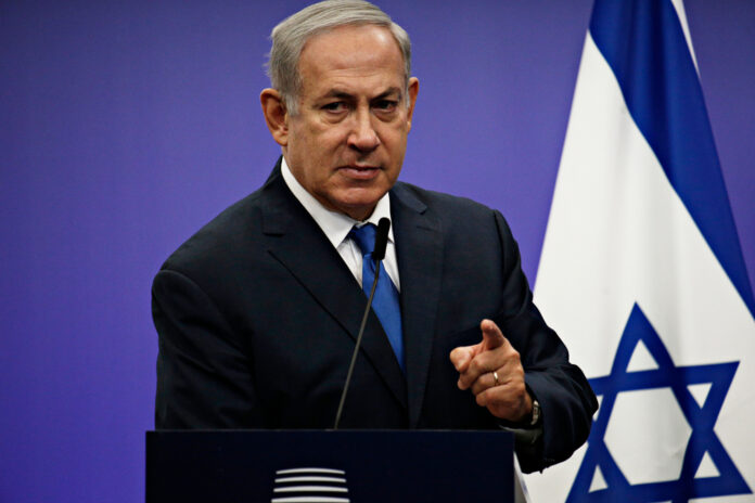 Press,Statement,By,Prime,Minister,Of,Israel,Benjamin,Netanyahu,At