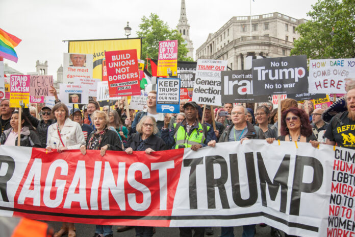 London,,Uk,-,June,4th,2019:,Large,Crowds,Of,Protesters