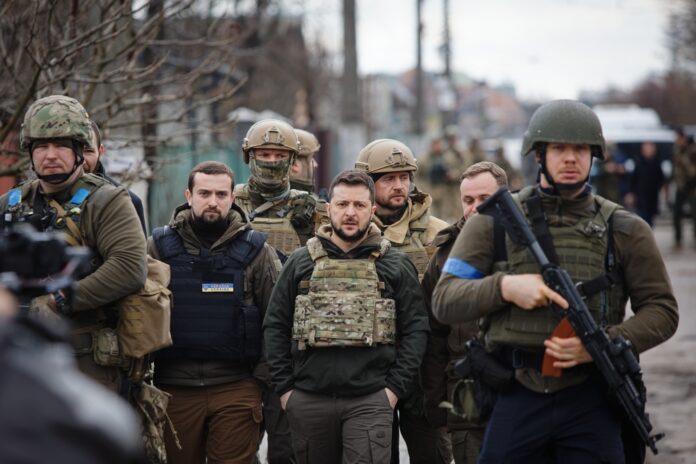 Bucha,,Ukraine.,Apr,04,,2022,President,Of,Ukraine,Volodymyr,Zelenskyy