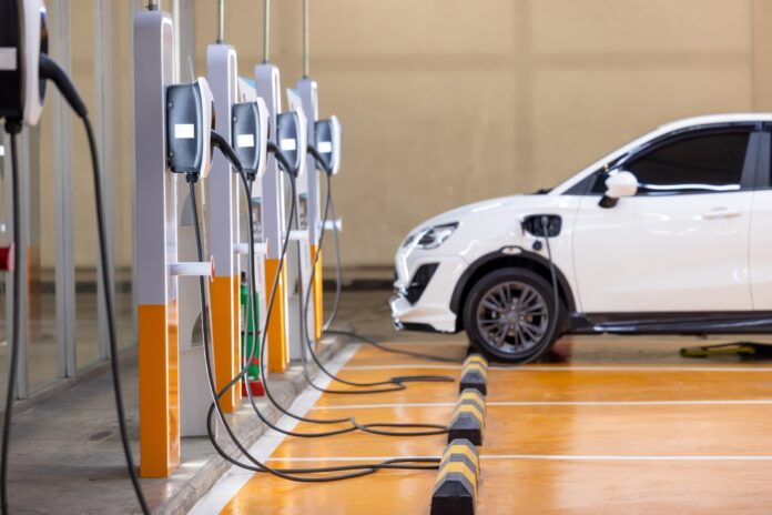 Ev,Charging,An,Electric,Car.,Power,Supply,For,Electric,Car